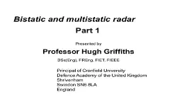 Bistatic and Multistatic Radar Part 1