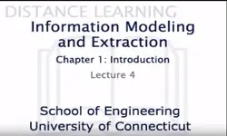 Information Modeling and Extraction Chapter 1 Lecture 4