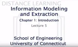 Information Modeling and Extraction Chapter 1 Lecture 5
