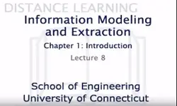 Information Modeling and Extraction Chapter 1 Lecture 8