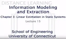 Information Modeling and Extraction Chapter 3 Lecture 15