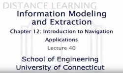 Information Modeling and Extraction Chapter 12 Lecture 40