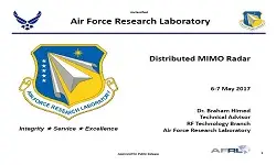 Distributed MIMO Radar