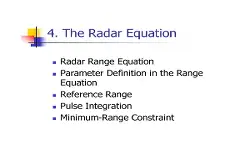 Radar System Performance Modeling Part 4 Slides