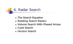 Radar System Performance Modeling Part 5 Slides