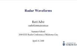 Radar Waveforms