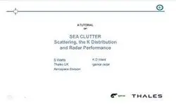 Sea Clutter Scattering, the K Distribution and Radar Performance Part 1 Slides