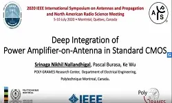 Deep Integration of Power Amplifier-on-Antenna in Standard CMOS Video