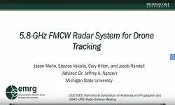 Michigan State University: 5.8 GHz FMCW Radar System for Drone Tracking:Video