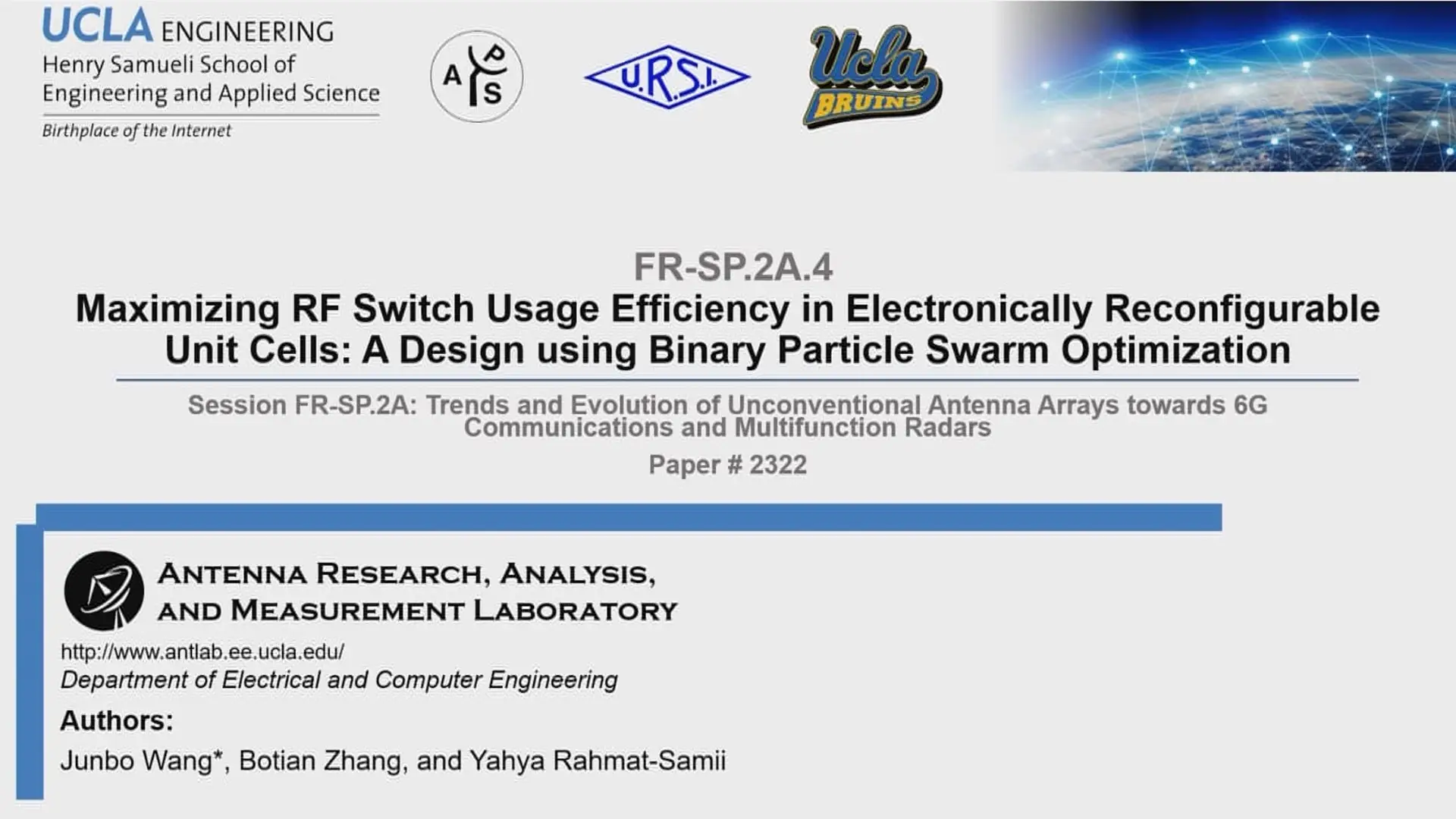 Maximizing RF Switch Usage Efficiency in Electronically Reconfigurable Unit Cells- A Design using Binary Particle Swarm Optimization