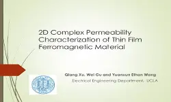 2D Complex Permeability Characterization of Thin Film Ferromagnetic Material