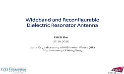 Wideband and Reconfigurable Dielectric Resonator Antenna