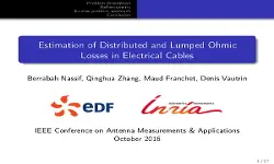 Estimation of Distributed and Lumped Ohmic Losses in Electrical Cables