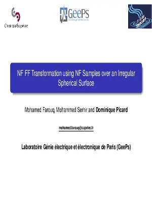 NF FF Transformation using NF Samples over an Irregular Spherical Surface