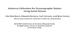 Antenna Calibration for Oceanographic Radars Using Aerial Drones