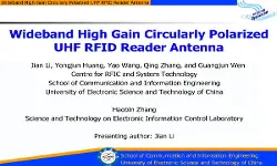 Wideband High Gain Circularly Polarized UHF RFID Reader Antenna