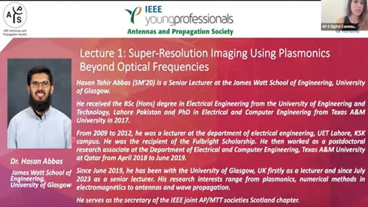 Super-Resolution Imaging Using Plasmonics Beyond Optical Frequencies