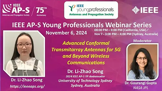 IEEE APS Young Professional Webinar- Dr. Lizhao Song