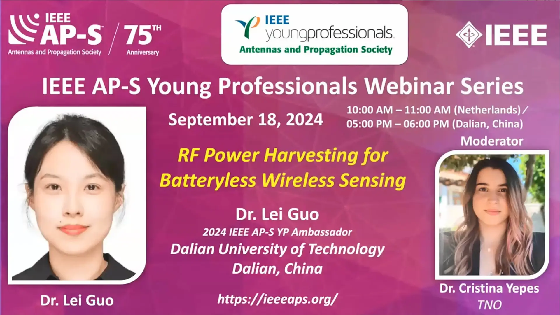 IEEE APS Young Professional Webinar- Dr. Lei Guo