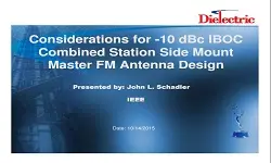 Considerations for -10 dBc IBOC Combined Station Side Mount Master FM Antenna Design Slides