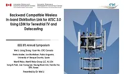 Backward Compatible Wireless In-band Distribution Link for ATSC 3.0 Using LDM for Terrestrial TV and Datacasting Slides