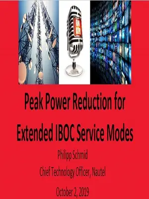 Peak Power Reduction for Extended IBOC Service Modes Slides