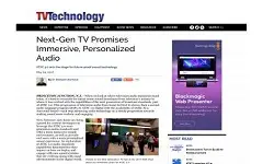 Next Gen TV Promises Immersive Personalized Audio