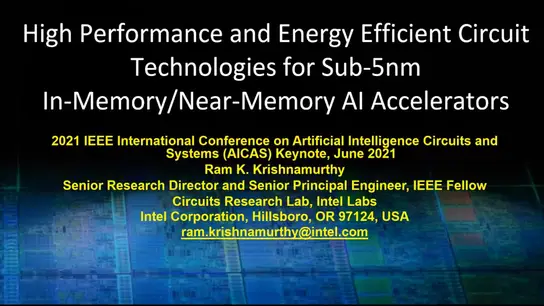 High-performance and Energy Efficient Circuit Technologies for Sub-5nm In-Memory/Near-Memory AI accelerators