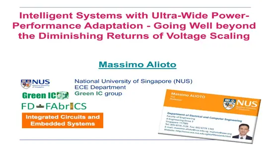 Intelligent Systems with Ultra-Wide Power-Performance Adaptation - Going Well beyond the Diminishing Returns of Voltage Scaling