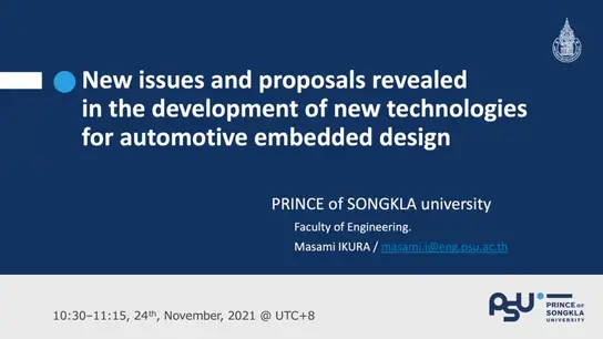 New Issues and Proposals Revealed in the Development of New Technologies for Automotive Embedded Design