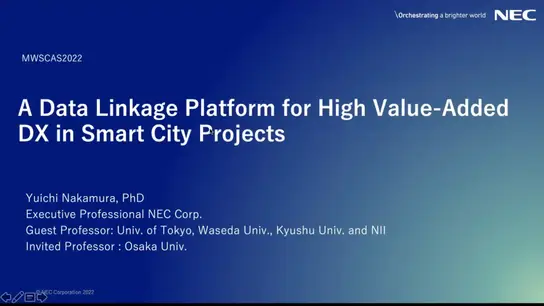 A Data Linkage Platform for High Value-Added DX in Smart City Projects