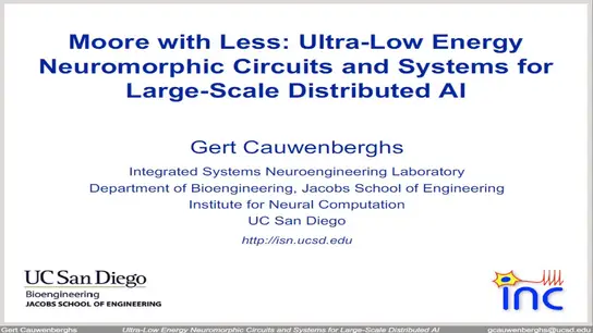 Moore with Less: Ultra-Low Energy Neuromorphic Circuits and Systems for Large-Scale Distributed AI Slides