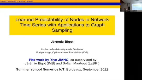 Learned Predictability of Nodes in Network Time Series with Applications to Graph Sampling