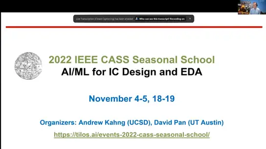 AI/ML for IC Design And EDA - Machine Learning for EDA Optimization