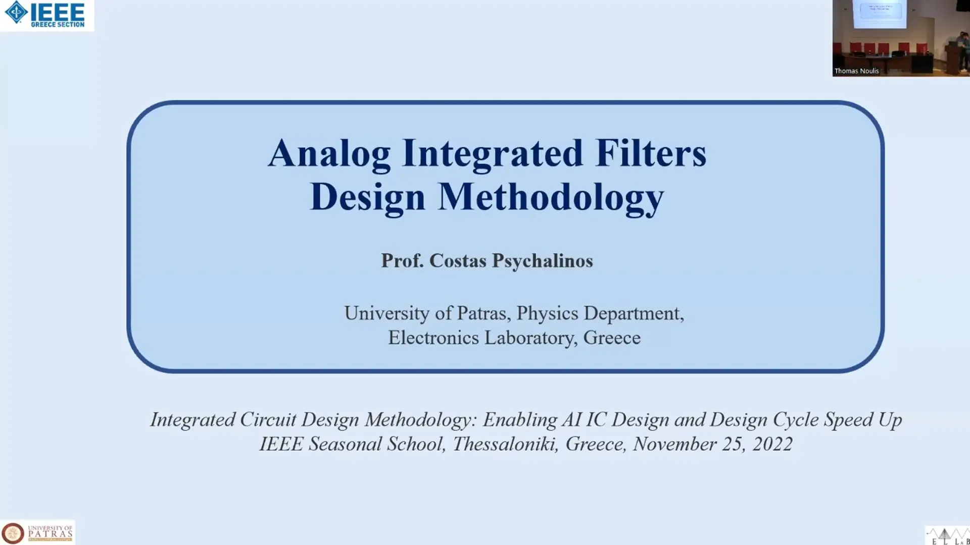 Analog Integrated Filters Design Methodology