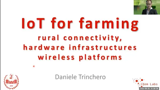 IoT for farming: rural connectivity, hardware infrastructures wireless platforms