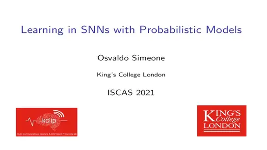 Learning in SNNs with Probabilistic Models