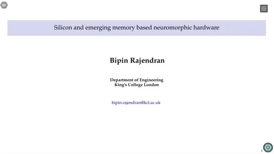 Silicon and Emerging Memory Based Neuromorphic Hardware