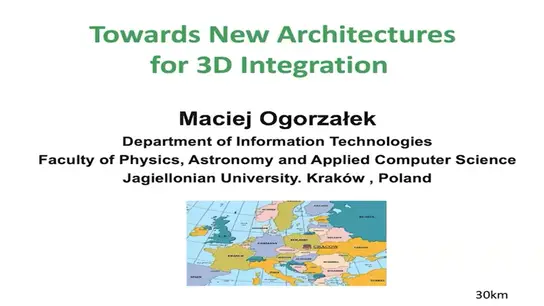 Towards New Architectures for 3D Integration