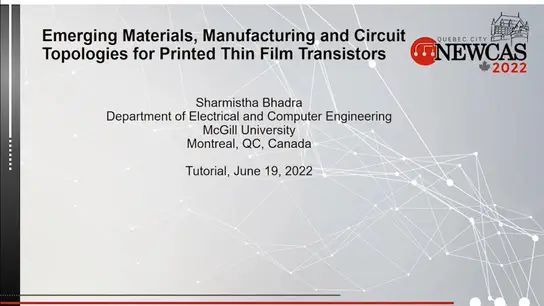 Emerging Materials, Manufacturing and Circuit Topologies for Printed Thin Film Transistors