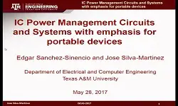 IC Power Management Circuits and Systems with Emphasis for Portable Devices