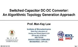 Switched-Capacitor DC-DC Converter: An Algorithmic Topology Generation Approach