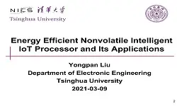Energy Efficient Nonvolatile Intelligent IoT Processor and Its Applications