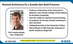 Network Architecture for a Scalable Spin Qubit Processor
