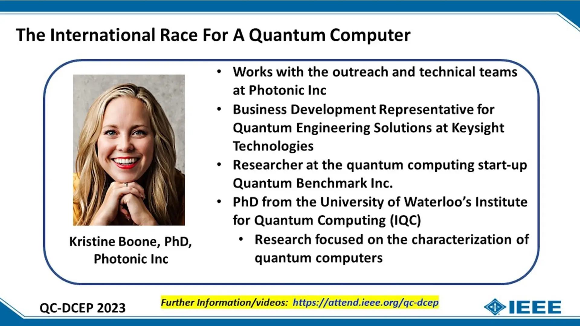 The International Race For A Quantum Computer
