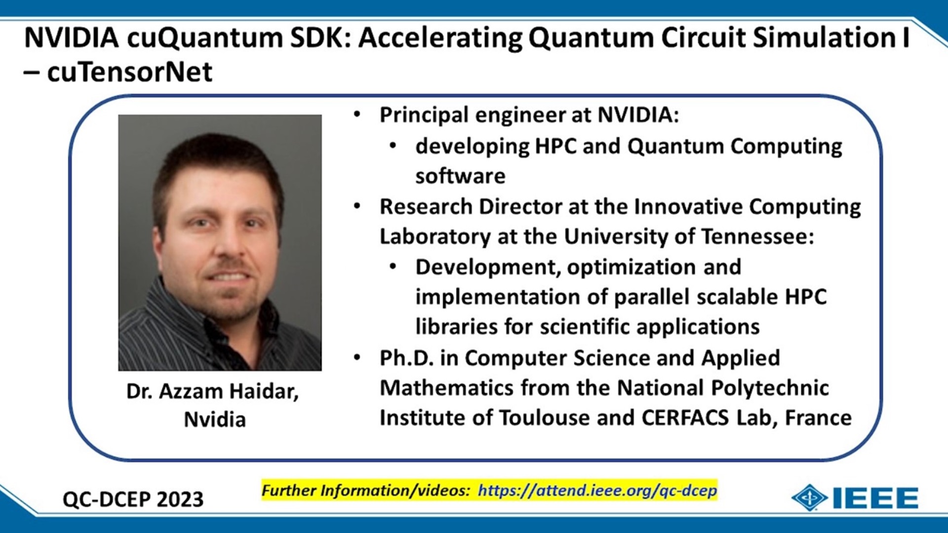 NVIDIA cuQuantum SDK: Accelerating Quantum Circuit Simulation I ...