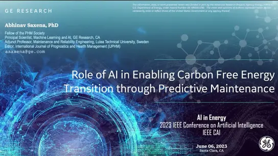 Role of AI in Enabling Carbon Free Energy Transition through Predictive Maintenance