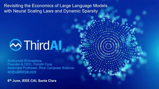 Revisiting the Economics of Large Language Models with Neural Scaling Laws and Dynamic Sparsity
