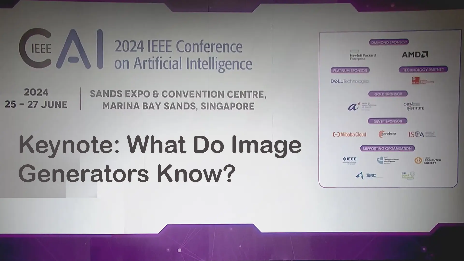 Keynote: What Do Image Generators Know?