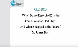 When Do We Resort to EC in the Communications Industry and What is Needed in the Future